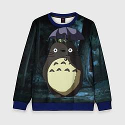 Свитшот детский Totoro in rain forest, цвет: 3D-синий