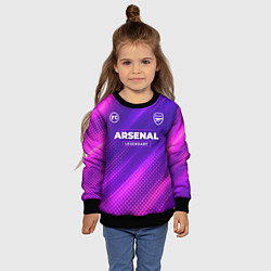 Свитшот детский Arsenal legendary sport grunge, цвет: 3D-черный — фото 2