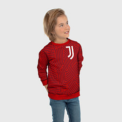 Свитшот детский Juventus отпечатки, цвет: 3D-красный — фото 2