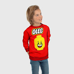 Свитшот детский Олег Lego, цвет: 3D-красный — фото 2