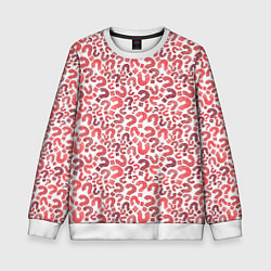 Свитшот детский Вопросительные знаки разноцветные, цвет: 3D-белый