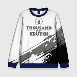 Свитшот детский Thousand Foot Krutch логотип, цвет: 3D-синий