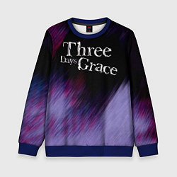 Свитшот детский Three Days Grace lilac, цвет: 3D-синий
