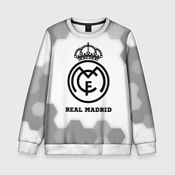 Свитшот детский Real Madrid sport на светлом фоне, цвет: 3D-белый