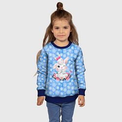 Свитшот детский Мама зайка, цвет: 3D-синий — фото 2