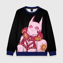 Свитшот детский Милый стенд Killer Queen - Jojo, цвет: 3D-синий