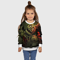 Свитшот детский Спрингтpaп, цвет: 3D-белый — фото 2