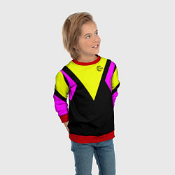 Свитшот детский FIRM прямиком из восьмидесятых, цвет: 3D-красный — фото 2