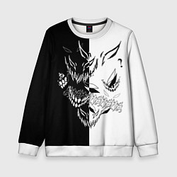 Свитшот детский Drain Face ZXC, цвет: 3D-белый