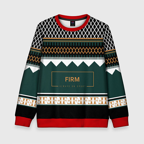 Детский свитшот FIRM как свитер из 90х / 3D-Красный – фото 1