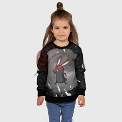 Свитшот детский Злые вы, утекаю я от вас, цвет: 3D-черный — фото 2