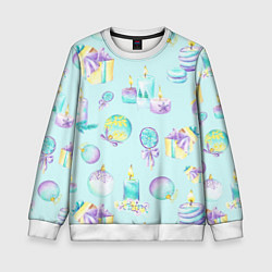 Свитшот детский Новогодняя сказка, цвет: 3D-белый