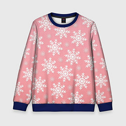 Свитшот детский Снегопад, цвет: 3D-синий