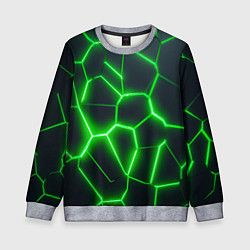 Детский свитшот Зелёные неоновые плиты