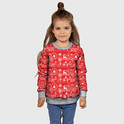 Свитшот детский Посылка от Деда Мороза, цвет: 3D-меланж — фото 2