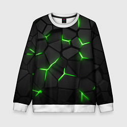 Детский свитшот Green neon steel