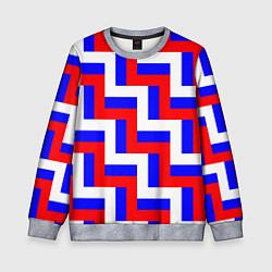 Детский свитшот Плетение триколор