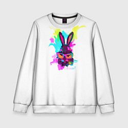 Свитшот детский Rabbit casuall, цвет: 3D-белый