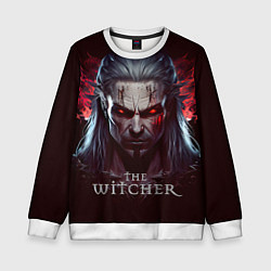 Свитшот детский Ведьмак, первая игра, цвет: 3D-белый