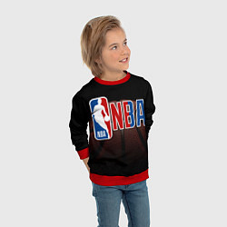 Свитшот детский NBA - logo, цвет: 3D-красный — фото 2