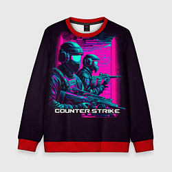 Свитшот детский Cs Go neon, цвет: 3D-красный