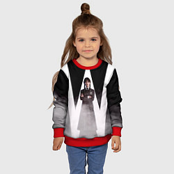Свитшот детский W wednesday addams, цвет: 3D-красный — фото 2