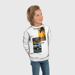 Свитшот детский Miami Life, цвет: 3D-белый — фото 2