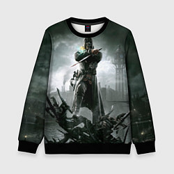 Свитшот детский Dishonored steampunk, цвет: 3D-черный