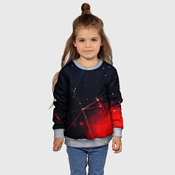 Свитшот детский Midjourney Нейронный космос, цвет: 3D-меланж — фото 2
