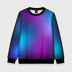Свитшот детский НЕОНОВЫЙ ГРАДИЕНТ, цвет: 3D-черный