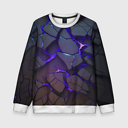 Детский свитшот Светящаяся неоновая лава