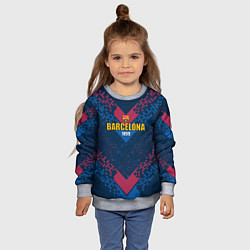 Свитшот детский Футбольные гранды барселона, цвет: 3D-меланж — фото 2