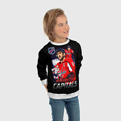 Свитшот детский Кэпиталз наши парни, цвет: 3D-белый — фото 2
