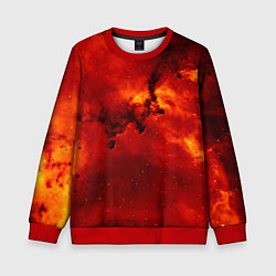 Свитшот детский Бесконечность не предел, цвет: 3D-красный