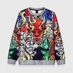 Свитшот детский Irazumi devil, цвет: 3D-меланж