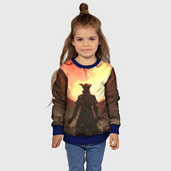 Свитшот детский Охотник против сущности, цвет: 3D-синий — фото 2