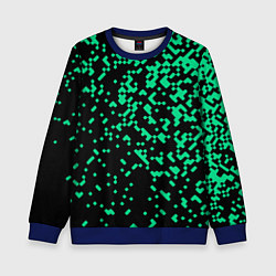 Свитшот детский Авангардный пиксельный паттерн, цвет: 3D-синий