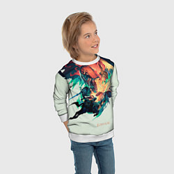 Свитшот детский Elden Ring great runes, цвет: 3D-белый — фото 2