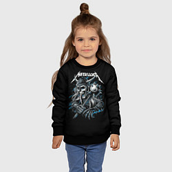 Свитшот детский Metallica - Викинг, цвет: 3D-черный — фото 2