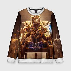Свитшот детский PUBG фараоны, цвет: 3D-белый