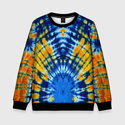 Детский свитшот Tie dye стиль хиппи