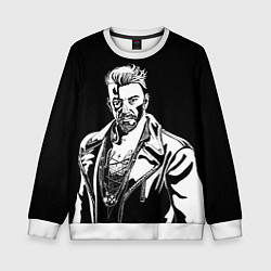 Свитшот детский Dead by daylight - Витторио Тоскано, цвет: 3D-белый