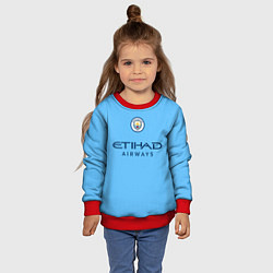 Свитшот детский Джек Грилиш Манчестер Сити форма 2223 домашняя, цвет: 3D-красный — фото 2