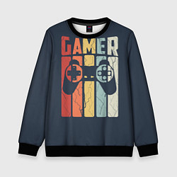 Свитшот детский Video game lover, цвет: 3D-черный