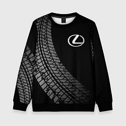 Детский свитшот Lexus tire tracks