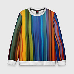Детский свитшот Разноцветные вертикальные полосы