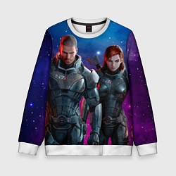Свитшот детский Mass Effect N7 space, цвет: 3D-белый