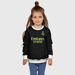 Свитшот детский Лука Модрич Реал Мадрид форма 2223 третья, цвет: 3D-белый — фото 2