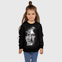 Свитшот детский Джон Леннон легенда, цвет: 3D-черный — фото 2
