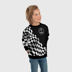 Свитшот детский Saab racing flag, цвет: 3D-черный — фото 2